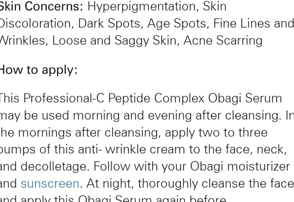 Obagi Medical Professional - C peptide complex full size 1 oz fresh sealed - Picture 2 of 3